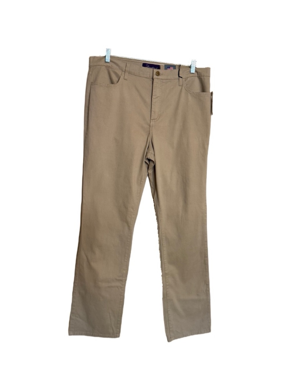 NYDJ Sand Tan Khaki Pants Size 16 Lift Tuck Not Your Daughters Jeans $98 NEW